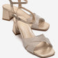 MILAGRO - Gold Block Heel Pump (Women)