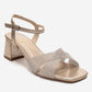 MILAGRO - Gold Block Heel Pump (Women)