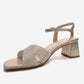 MILAGRO - Gold Block Heel Pump (Women)