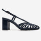 WILDA - Navy Block Heel Pump (Women)
