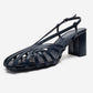 WILDA - Navy Block Heel Pump (Women)