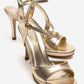 POISE - Gold Platform Stiletto Pump (Women)