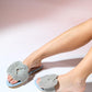 Obre - Denim Blue Embellished Slide (Women)