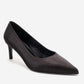 VELMIRA - Black Satin Stiletto Pump (Women)