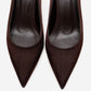 VELMIRA - Brown Satin Stiletto Pump (Women)