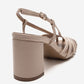 WILDA - Beige Block Heel Shoe (Women)