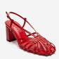 WILDA - Red Block Heel Shoe (Women)