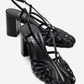 WILDA - Black Block Heel Shoe (Women)