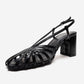 WILDA - Black Block Heel Shoe (Women)