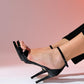Bern - Black Patent Platform Heel Evening Shoe (Women)