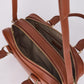 Sara Cognac Brown Structured Mini Bag - Fw25-0003