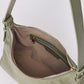 Elena Hobo Shoulder Bag - Sage Green Fw25-0010