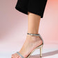 Muiza - Gold Platform Heel Evening Shoe (Women)