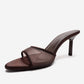 Monroe - Brown Stiletto Heel Mule (Women)