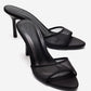 Monroe - Black Stiletto Heel Mule (Women)