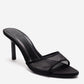 Monroe - Black Stiletto Heel Mule (Women)