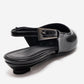 JENNA - Black Genuine Leather Pointed Toe Low Block Heel Shoe (Women)