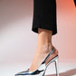Santa - Silver Mirror Pointed Toe Platform Heel (Women)