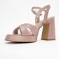 Lello - Pink Striped Platform Heel Shoe (Women)