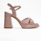 Lello - Pink Striped Platform Heel Shoe (Women)