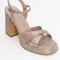 Lello - Gold Striped Platform Heel Shoe (Women)