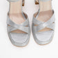 Lello - Silver Striped Platform Heel Shoe (Women)