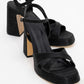 Lello - Black Striped Platform Heel Shoe (Women)
