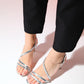 Nuevo - Silver Embellished Heeled Evening Shoe (Women)