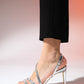 Nuevo - Silver Embellished Heeled Evening Shoe (Women)