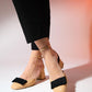 Brit - Taupe Patent Bow Block Heel Pump (Women)