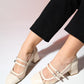 Scots - Cream Block Heel Pump (Women)