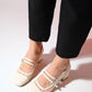 Scots - Cream Block Heel Pump (Women)