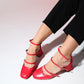Bein - Red Block Heel Pump (Women)