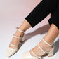 Bein - Beige Block Heel Pump (Women)