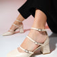 Bein - Beige Block Heel Pump (Women)