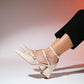 Bein - Beige Block Heel Pump (Women)