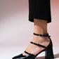 Bein - Black Block Heel Shoe (Women)