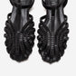 LAVINA - Black Satin Embellished Sandal (Women)