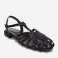 LAVINA - Black Satin Embellished Sandal (Women)
