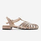 LAVINA - Beige Suede Embellished Sandal (Women)