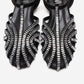 LAVINA - Black Suede Embellished Sandal (Women)