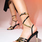 Bellon - Black Ankle-Tie High Heel Shoe (Women)