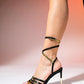 Bellon - Black Ankle-Tie High Heel Shoe (Women)
