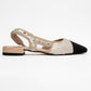 Lujo - Gold Sequin Backless Flat Ballerina (Women)
