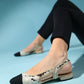 Lujo - Gold Sequin Backless Flat Ballerina (Women)