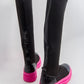 Bella Black & Fuchsia Scuba Boot (Women)