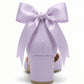 Arielle Lilac Suede Bow Ankle Strap Block Heel Sandal