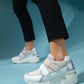 Berge - Off-White Velcro Platform Sneakers (Women)