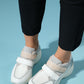 Berge - Off-White Velcro Platform Sneakers (Women)