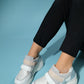 Berge - Off-White Velcro Platform Sneakers (Women)